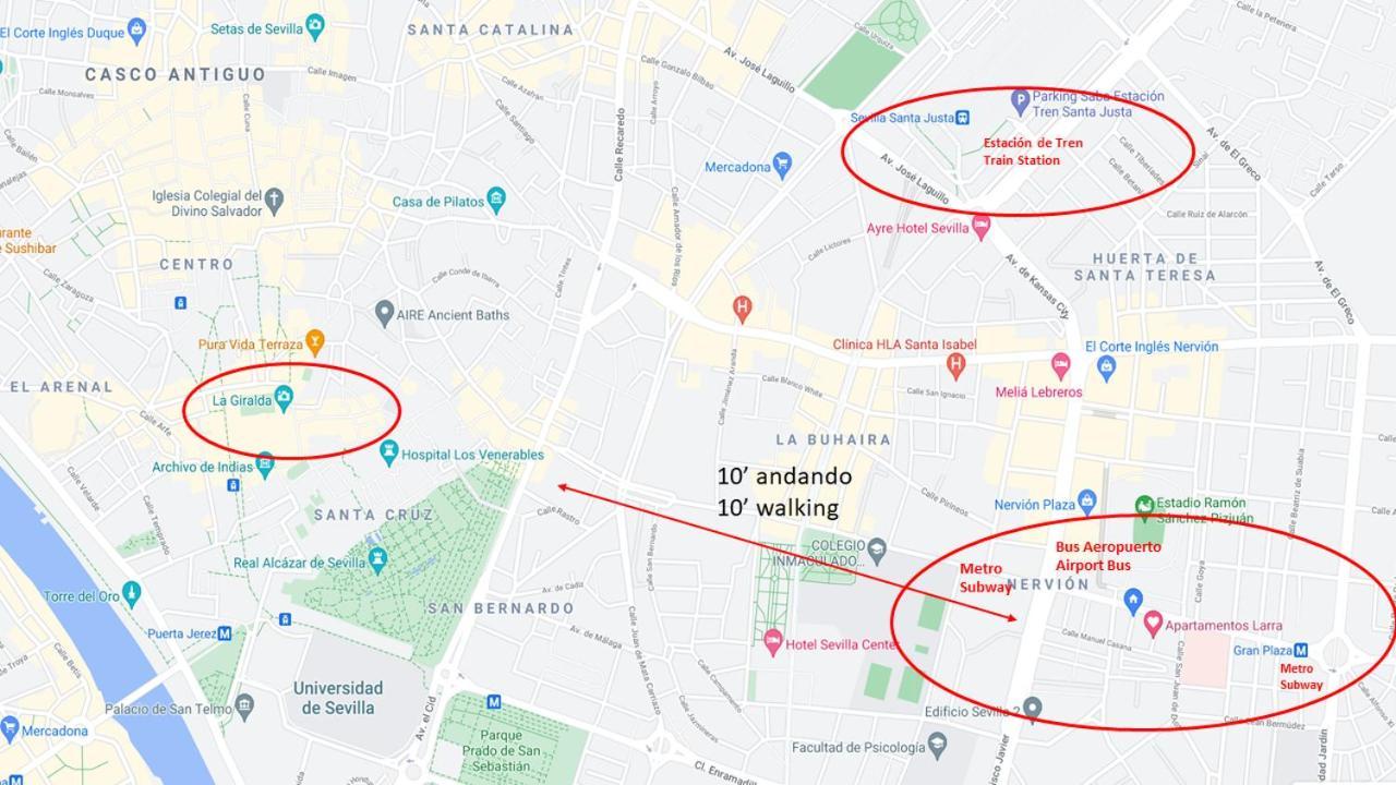 Larra Nervion Subway Tranvia Apartment Seville Ngoại thất bức ảnh
